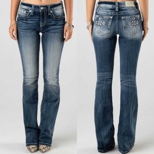 BRAND NEW Miss Me Women's Mid-Rise Bootcut Jeans M3906B Size 25